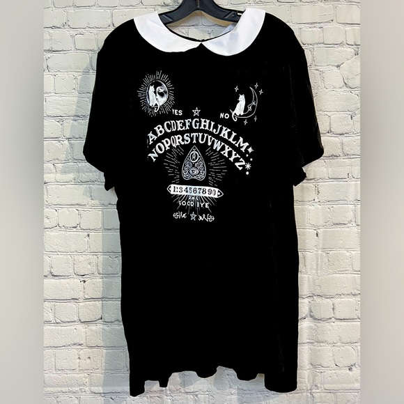 midnight hour Tops - Midnight Hour Hot Topic collard Quija Board blouse